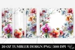 Abstract Colorful Frame, Orchid | 20 Oz Tumbler Product Image 1