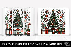 Christmas PNG 20 Oz Tumbler Design Product Image 1