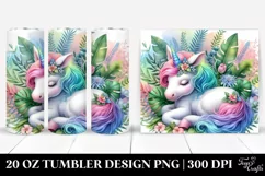 Jungle Baby Unicorn. 20 Oz Tumbler Design Product Image 1