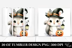 Imaginary Baby Squirrel Halloween Clipart PNG Product Image 1