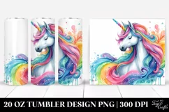 Colorful Unicorn | 20 Oz Tumbler Product Image 1