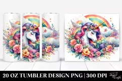 Colorful Unicorn | 20 Oz Tumbler Product Image 1