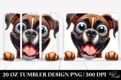 Cute Crazy Boxer Watercolor Tumbler | 20 Oz Tumbler Product Image 1