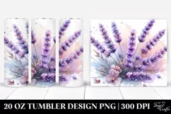 Watercolor Splash Lavender Tumbler Product Image 1