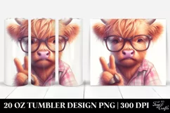 Expressive Highland Cow PNG Product Image 1