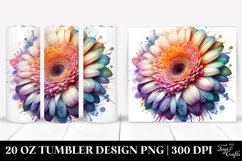 Vibrant Pastel Gerbera Tumbler Product Image 1