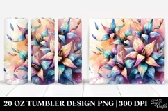 Small Stained Lobelia 20 Oz Tumbler Product Image 1