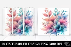 Small Stained Lobelia 20 Oz Tumbler Product Image 1