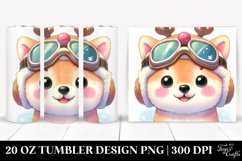 Expressive Watercolor Shiba Inu PNG Product Image 1