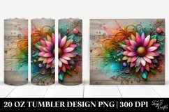 Colorful Daisy Design | 20 oz Tumbler Product Image 1