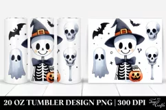 Simple Skeleton Halloween Clipart 20 Oz Tumbler Product Image 1