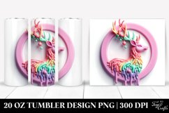 Vibrant Christmas Deer Marzipan | 20 oz Tumbler Product Image 1