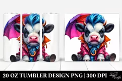 Cool Sitting Baby Cow 20 Oz Tumbler Product Image 1