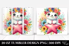 Colorful Sitting Seal 20 Oz Tumbler Product Image 1