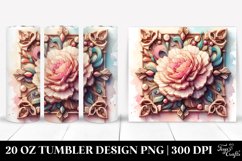 Colorful Stained Carnation | 20 oz Tumbler Product Image 1