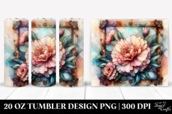 Colorful Stained Carnation | 20 oz Tumbler Product Image 1