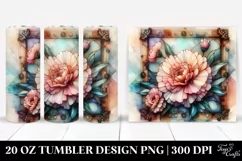 Colorful Stained Carnation | 20 oz Tumbler Product Image 1