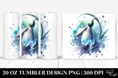 Shiny Snowdrop Material Metalic Tumbler Product Image 1