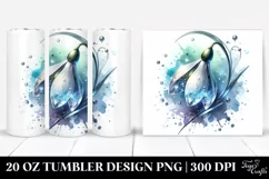 Shiny Snowdrop Material Metalic Tumbler Product Image 1