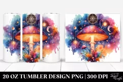 Magical Celestial Mushroom Clipart 20 Oz Tumbler Product Image 1
