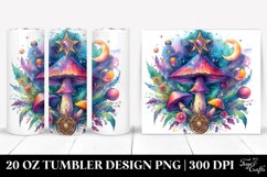 Magical Celestial Mushroom Clipart 20 Oz Tumbler Product Image 1