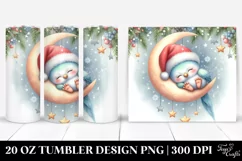 Cute Baby Parrot Santa Hat | 20 oz Tumbler Product Image 1