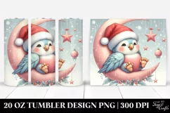Cute Baby Parrot Santa Hat | 20 oz Tumbler Product Image 1