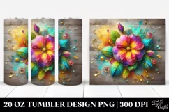 Colorful Primrose Design | 20 oz Tumbler Product Image 1
