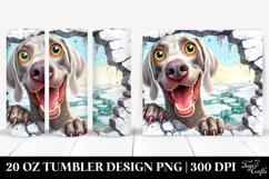 Cute Crazy Weimaraner Watercolor Tumbler | 20 Oz Tumbler Product Image 1