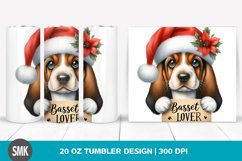 text:Basset Hound lover | 20 oz Tumbler Product Image 1