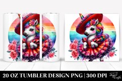 Flamenco Baby Unicorn. 20 Oz Tumbler Design Product Image 1