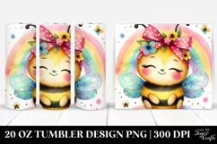 Colorful Boho Baby Bee | 20 oz Tumbler Product Image 1
