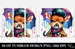 Cool Posing Baby Deer 20 Oz Tumbler Product Image 1