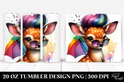 Cool Posing Baby Deer 20 Oz Tumbler Product Image 1