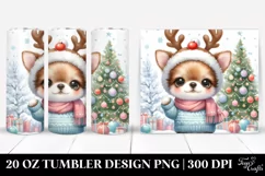 Winter Chihuahua PNG Product Image 1