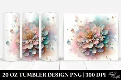 Shiny Abstract Zinnia 20 Oz Tumbler Product Image 1