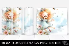 Washed Whimsical Excited Fairy | 20 oz Tumbler Product Image 1