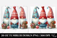 Colorful Gnome and Flowers PNG Product Image 1