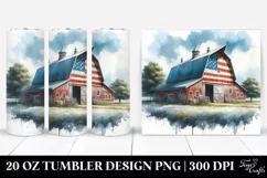 Watercolor Barn Colors | 20 oz Tumbler Product Image 1