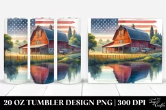 Watercolor Barn Colors | 20 oz Tumbler Product Image 1