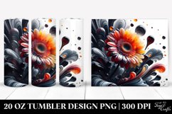 Shiny Marble Gerbera | 20 Oz Tumbler Product Image 1