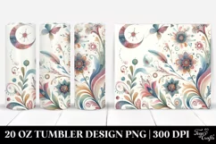 Whimsical Flowers,Colorful Washed Watercolor | 20 oz Tumbler Product Image 1