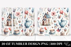 Whimsical Flowers,Colorful Washed Watercolor | 20 oz Tumbler Product Image 1