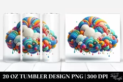 Colorful Whimsical Cloud | 20 Oz Tumbler Product Image 1