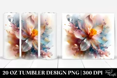 Pastel Glossy Daffodil -like Watercolor Splash | 20 oz Product Image 1