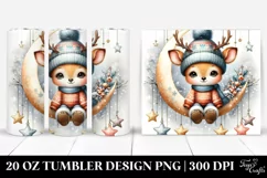 Winter Baby Deer Tumbler Design Product Image 1