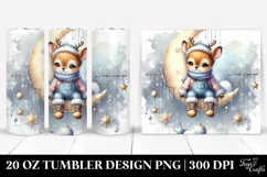 Winter Baby Deer Tumbler Design Product Image 1