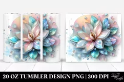 Abstract Shiny Gardenia | 20 oz Tumbler Product Image 1