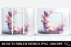 Abstract Shiny Lilac | 20 oz Tumbler Product Image 1