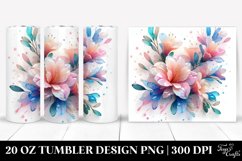 Abstract Shiny Azalea , Transparent 20 Oz Tumbler Product Image 1